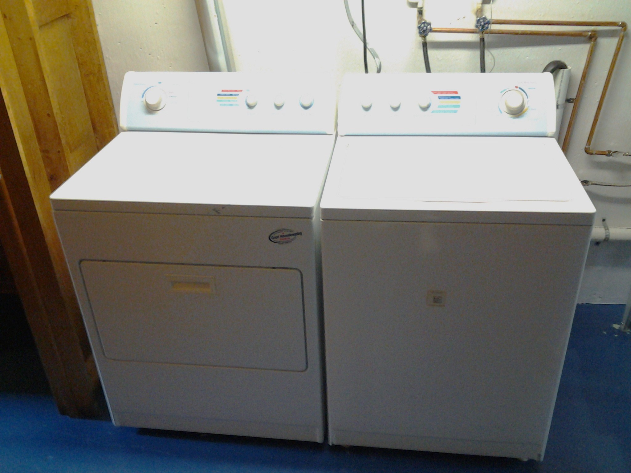 45 basement washer and dryer laundry area